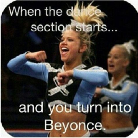 #dance #humor #cheer Cheerleading Memes, Funny Cheer Quotes, Cheer Sayings, Cheer Flexibility, Cheer Funny, Cheer Hacks, Cheerleading Quotes, Cheerleading Competition, Cheerleading Stunt