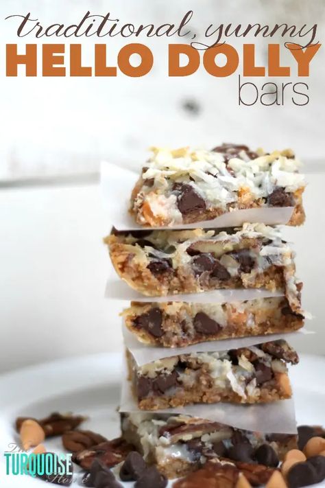 Dolly Bars, Hello Dolly Bars, Brownie Desserts, 7 Layer, Oreo Dessert, Graham Cracker Crust, Hello Dolly, Graham Cracker, Easy Dessert