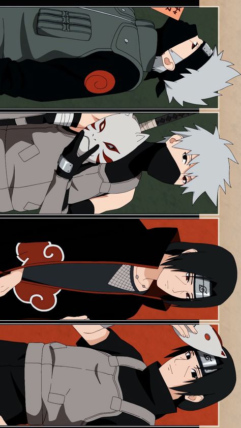 Arte Oficial / Anime Naruto | Kakashi Hatake & Itachi Uchiha Kakashi Hatake And Itachi Uchiha, Kakashi And Itachi Wallpaper, Itachi X Kakashi, Kakashi Vs Itachi, Hokage Itachi, Itachi And Kakashi, Kakashi And Itachi, Anime Naruto Kakashi, Kakashi Wallpaper