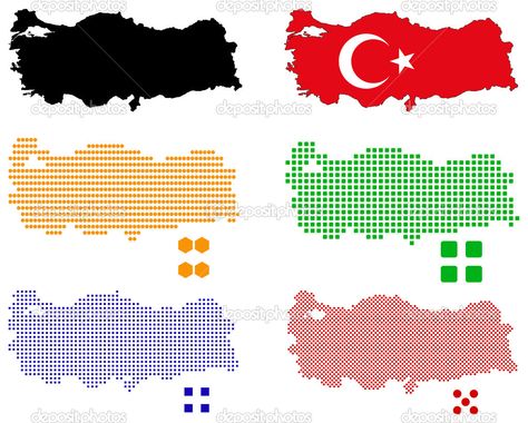 Turkey Map, Pixel Art, A P, Map, Art