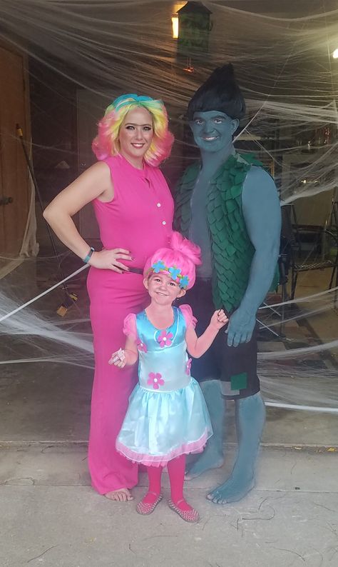 Trolls Costume Family Costume Ideas Poppy, Branch, Lady Glitter Sparkles. Halloween Costume Bridget Trolls Costume, Diy Trolls Costume, Lady Glitter Sparkles Costume, Family Trolls Halloween Costumes, Trolls Family Halloween Costume, Trolls Group Costume, Trolls Outfit Ideas, Trolls Family Costume, Trolls Costume