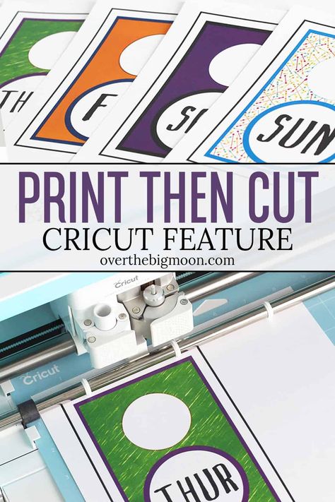 Learn How to Use the Print then Cut Feature in Cricut's Design Space program! This feature opens up a whole new creative world for Cricut users and is highly under used! From overthebigmoon.com! Circuit Machine, Room Decor Crafts, Cricut Print And Cut, Home Decor Diy Crafts, Design Home App, Cricut Halloween, Cricut Explore Air 2, Shapes Activities, Shapes For Kids