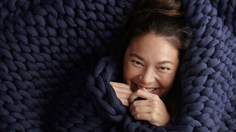 Best Weighted Blankets to Buy Online 2019 - Allure Gravity Blanket, Best Weighted Blanket, Handknit Design, Weighted Blankets, Chunky Knit Blanket, Knit Blanket, Weighted Blanket, Knitted Blankets, Luxury Bedding