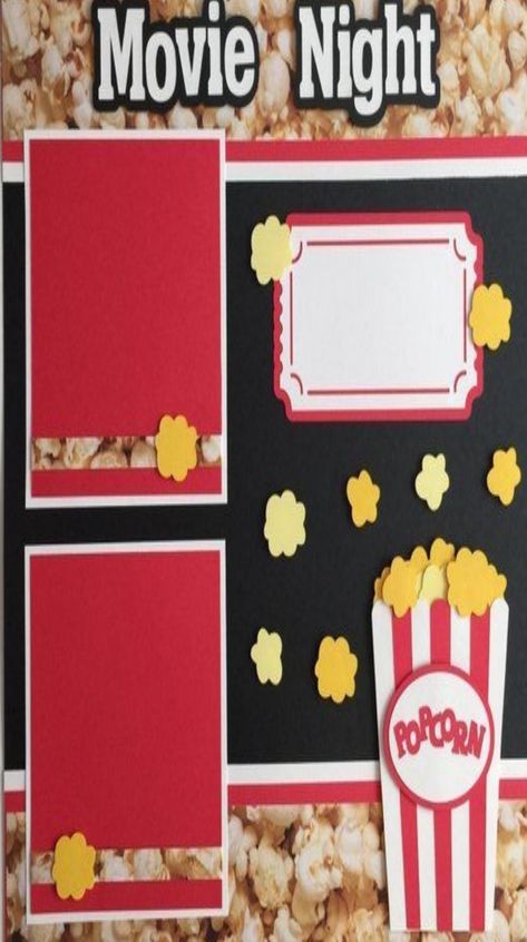 Large Scrapbook, Bridal Shower Scrapbook, Movie Night Popcorn, Scrapbook Frame, How To Make A Paper Bag, Paper Bag Scrapbook, Recipe Scrapbook, School Scrapbook, Birthday Scrapbook