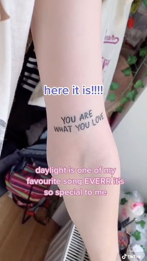 The Best Day Tattoo Taylor Swift, Finally Clean Taylor Swift Tattoo, Daylight Taylor Swift Tattoo, Taylor Swift Tattoo Daylight, Taylor Swift Tattoo If You Never Bleed, Would’ve Could’ve Should’ve Taylor Swift Tattoo, Taylor Swift Tattoo, Party Tattoos, Stick And Poke