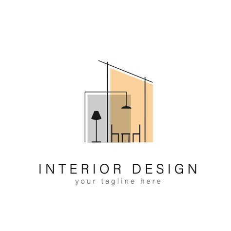 Interior Design Logo Inspiration, Architect Portfolio Design, Interior Design Logo, Interior Designer Business Card, Logo Online Shop, Architect Logo, Logo Branding Design, Design Studio Logo, Architecture Logo