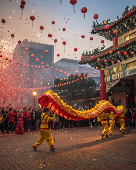 What a festive sight! 🎉 The stunning dragon dance, with its vibrant colors and joyful energy, truly brings the spirit of the celebration to life! Have you ever experienced a cultural festival like this? Share your favorite memory in the comments! 🐉✨ . #travelasia #travel #travelphotography #travelgram #asia #wanderlust #travelblogger #travelblog #asiatravel Dongzhi Festival, China Tourism, Festivals In China, Scene Inspiration, China Trip, Travel Influencer, Chinese Festival, Traditional Aesthetic, Dragon Dance