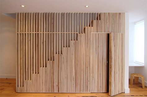 Bedford-Stuyvesant Duplex | Adam Alter | Archinect تحت الدرج, Staircase Storage, Stairway Design, Stairs Design Modern, Casa Country, Home Stairs Design, Modern Stairs, Lan Can, Interior Stairs