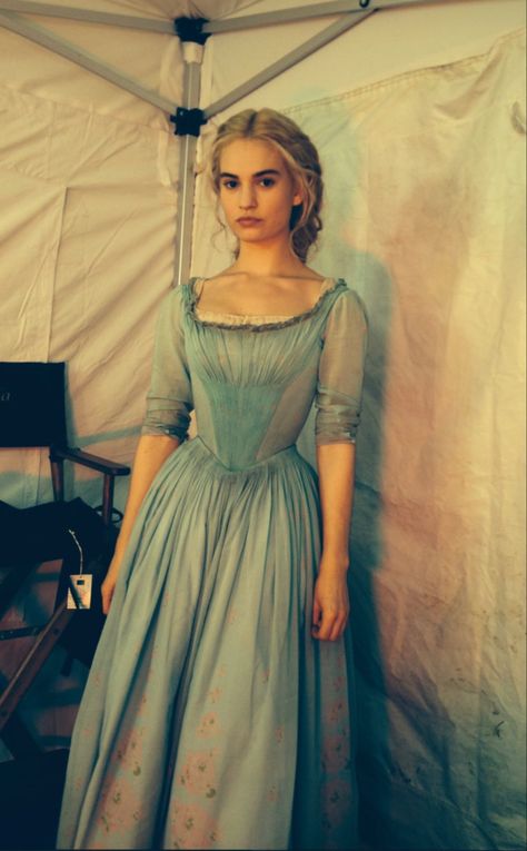 Lily James as Ella in “Cinderella” (2015) Dir. by Kenneth Branagh posted from Lily James’ Instagram Cinderella Live Action, Cinderella Outfit, Cinderella Aesthetic, Cinderella Movie, Cinderella 2015, 2015 Outfits, Kenneth Branagh, Cinderella Dresses, Lily James