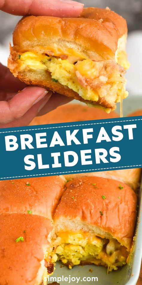 Breakfast Potluck, Work Breakfast, Breakfast Sliders, Breakfast Slider, Making Breakfast, Breakfast For A Crowd, Family Brunch, Breakfast Party, Breakfast Sandwiches