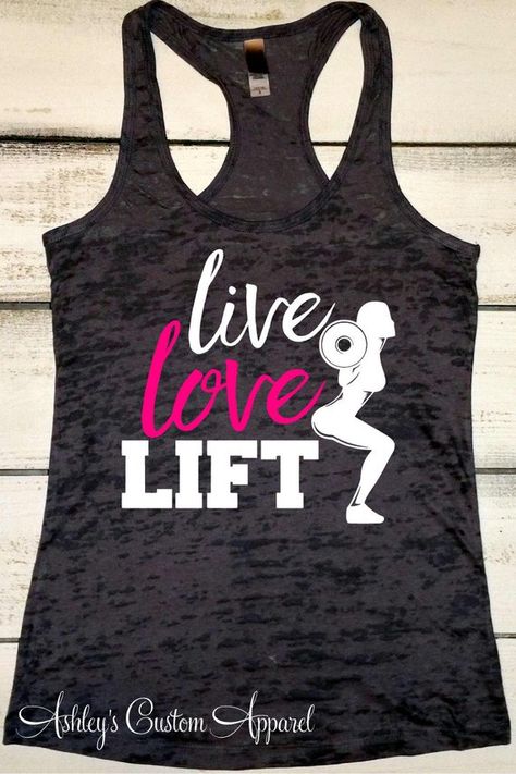 Womens Fitness Tank, Live Love Lift, Girls Who Lift, Work Out Tank, Workout Shirts, Fitness Gifts, G Womens Fitness, Fit Girl Motivation, Feminist Shirt, Workout Attire, Fitness Gifts, Work Outs, Womens Workout Outfits, Yoga Shirts, Gym Shirts