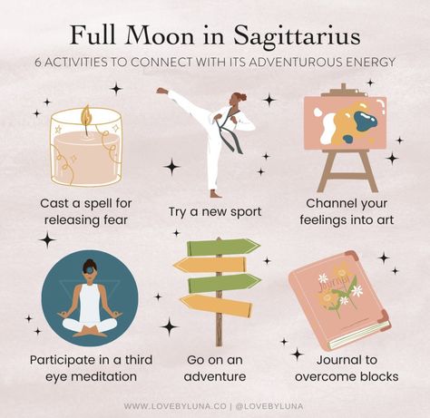 Full Moon Sagittarius, Witches Art, Moon Ceremony, Full Moon In Sagittarius, Witch Things, Moon Magick, Moon Bath, Moon Rituals, Spiritual Psychology