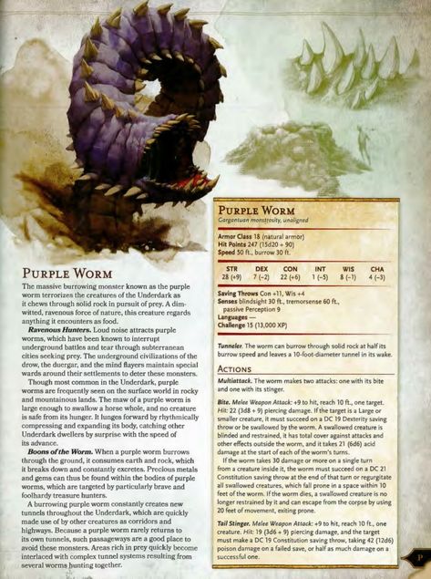 Purple Worm 5e Monster Manual, Dnd Stats, Episode Interactive Backgrounds, Dungeon Master's Guide, Pixel Art Background, Dungeons And Dragons Classes, D D Monsters, Dnd Dragons, Dragon Rpg