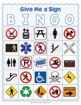 Safety and Community Signs BINGO & Memory Matching Card Game Activity Safety Games For Workplace, Safety Workplace, Camping Bingo, Safety Games, Matching Card Game, Bingo Books, Road Trip Bingo, Free Printable Bingo Cards, Bingo Games For Kids