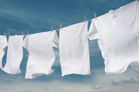 This Is Martha's Bleach-Free Trick for Getting Your Whites That Much Brighter Dingy Whites, Washing White Clothes, White Laundry, Candle Tart, Fresh Linen, Family Handyman, White Button Down Shirt, Laundry Hacks, Clothes Line