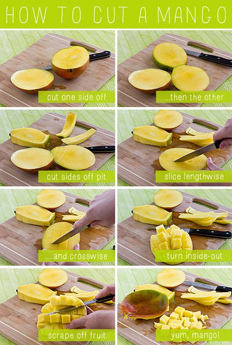 How to Cut a Mango Black Bean Salad Recipe, Recipe Mango, Bean Salad Recipes, Bean Salad, Food Facts, Cooking Inspiration, Food Tips, Kitchen Tips, Black Bean