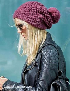 Women’s beanie knitting pattern free Pola Kupluk, Beanie Knitting Pattern, Beanie Knitting Patterns Free, Beanie Knitting, Slouchy Hats, Knitting Hats, Hat Patterns Free, Knitting Patterns Free Hats, Knit Hats