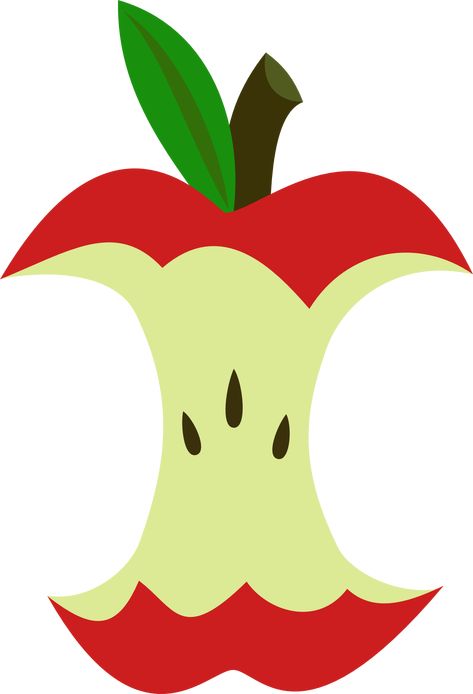 Apple Core cutie mark request by The-Smiling-Pony.deviantart.com on @deviantART How To Draw Abs, Drawing Apple, Art Apple, Apple Core, Art Style Challenge, Colored Pencil Artwork, Apple Theme, Clipart Free, Apple Coloring