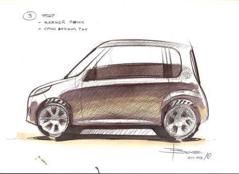 How to Draw a Simple Side View Car Sketch: Basic Steps - AxleAddict Car Drawing Easy, Drawing Proportions, Car Side View, Design Sketching, Desain Buklet, Tiny Cars, Van Car, Car Design Sketch, Sketches Simple