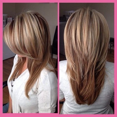 Cut Haircut Lob, Ideas Haircut, Hair Styles Color, Popular Haircuts, Hair Color And Cut, Long Layered Hair, Long Blonde, Long Straight Hair, Short Hairstyle