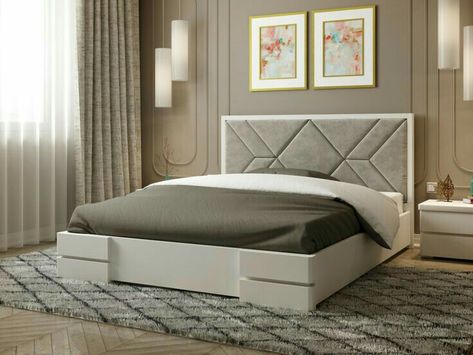 Gadi Bed Design, Double Bed Headboard Design, Simple Double Bed Design, Luxury Bed Headboard Design, Corner Bed Design Bedrooms, Double Bed Design Modern, Latest Bed Designs Modern, Bed Headboard Design Modern, Bed Backrest Design Headboards