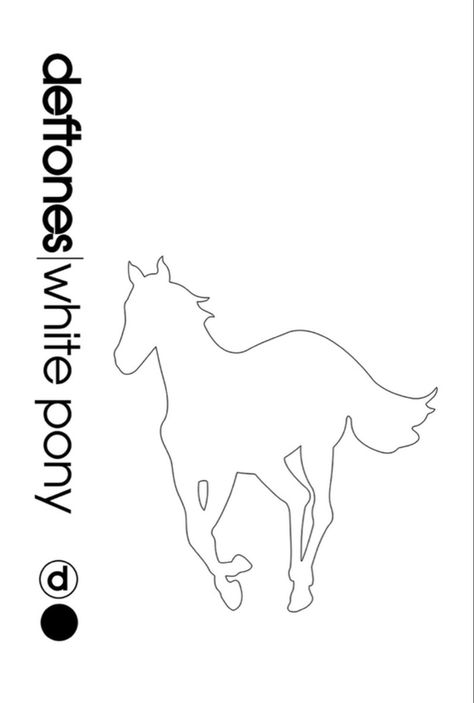 Deftones Poster White Pony, Deftones White Pony Wallpaper, Deftones Horse, White Pony Deftones, Deftones Poster, Deftones White Pony, Poster Business, Band Poster, Music Illustration