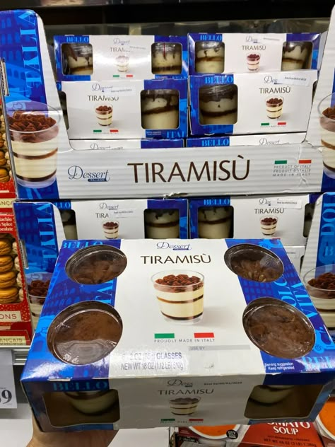 The $10 Costco Glassware Dessert Gem | The Kitchn Costco Tiramisu, Costco Desserts, Tiramisu Cups, Costco Food, Cup Dessert, Glass Packaging, Desert Glass, Grocery Foods, Healthy Groceries