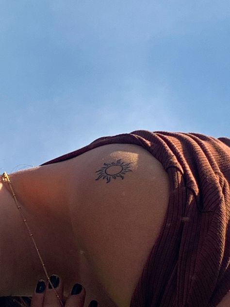 Omar Apollo Inspired Tattoos, Apollo Tattoos, A Sun Tattoo, Apollo Tattoo, Inspired Tattoos, Initial Tattoo, Sun Tattoo, Tattoo Inspo, Future Tattoos