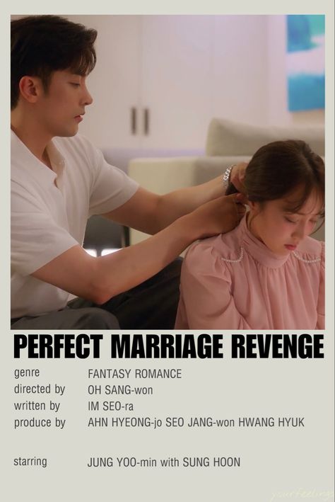 follow me on insta @nghtdrivess (dm for request) Perfect Marriage Revenge Kdrama Poster, Perfect Marriage Revenge, Foreign Film, Asian Drama, Perfect Marriage, Drama Movies, Minimalist Poster, Movies Showing, Revenge