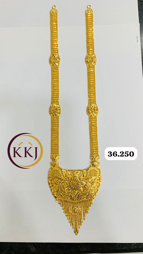 Rani Har Gold Latest Design, Gold Rani Haar New Design, Rani Haar Design, Haram Designs Gold Latest, Rani Haar Gold, Turkish Gold Jewelry, Rani Har, Khafif Mehndi, Wallpaper Ramadhan