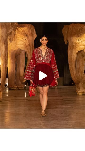 Anita Dongre on Instagram: "SPIRIT OF THE FOREST DRESS Capturing the harmonious spirit of the forest in nature-inspired details and statement sleeves. Rewild’23 A fashion fundraiser show co-hosted by Princess Gauravi debuted against the historic backdrop of the City Palace of Jaipur. This initiative led by The Anita Dongre Foundation inspired society to come together and amplify our efforts to preserve our planet’s extraordinary wildlife and pristine habitats. All proceeds from Rewild’23 went towards the Nature Conservation Foundation. Co-Host: @gauravikumari @pachojaipur @theroyalfamilyofjaipur @jaipurcitypalace Advisory Partner: @kartikigonsalves Hospitality Partner: @theleelapalace_jaipur @theleela Celebration Partner: The Glenlivet Glassware NGO Partner: @ncf.india @therealele Anita Dongre Dress, The Glenlivet, Spirit Of The Forest, Forest Dress, Princess Diy, Anita Dongre, Statement Sleeves, Nature Conservation, Indian Designer