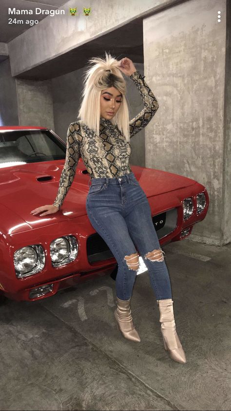 Nikita Dragun Outfits, Nikita Dragun, Body Suit Outfits, Classic Vehicles, Girl Swag, Oui Oui, Dope Outfits, Fall Winter Fashion, Baddie Outfits