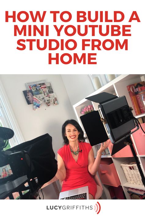 How to Build a Mini #YouTube Studio from Home, By Lucy Griffiths. Creating your own mini #YouTubestudio from home doesn’t have to be pricey. Learn here... #passiveincome #mmwys #coursecreator Small Youtube Studio Ideas, Lucy Griffiths, Home Studio Ideas, Social Media Content Planner, App Promotion, Making Money On Youtube, Youtube Channel Ideas, Business Marketing Plan, Earn Passive Income