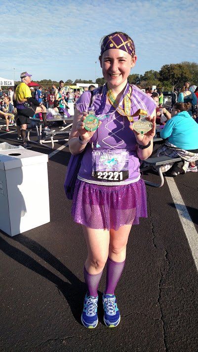 Rapunzel Running Costume, Flip Belt, Run Disney Costumes, Rapunzel Costume, Costume Disney, Princess Half Marathon, Running Skirts, How To Make Skirt, Running Costumes