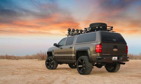 Overland Truck Outfitters Leer Truck Caps, Truck Camper Shells, Truck Toppers, Camper Shells, Overland Truck, Truck Caps, Truck Mods, Lifted Chevy, Truck Stuff