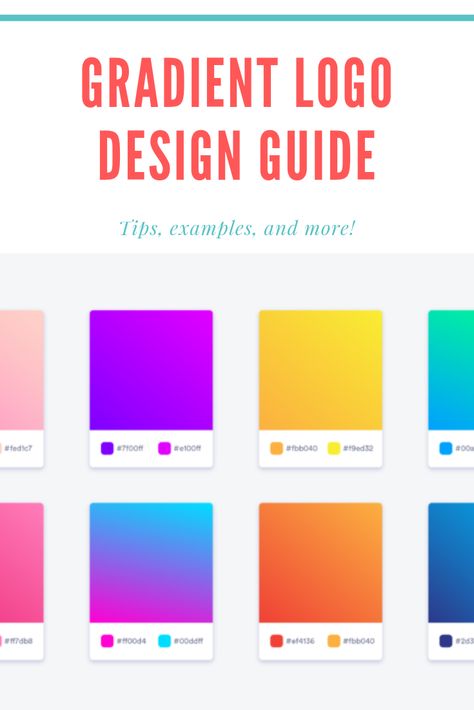 The gradient logo design trend has been emerging in 2019, and is being used by brands like Asana, Firefox, and Tinder! Check out this blog to see what makes a great gradient design, and how to do it yourself! #gradients #gradientlogo #gradientdesign #instagramlogo #designtip #logoideas #colorpallate #gradients #colortheory #logocolors Best Color Combinations For Logo, Gradient Brand Identity Design, Gradient Logos, Gradient Branding, Gradient Inspiration, Logo Guide, Hb Logo, Logo Color Combinations, Gradient Logo Design