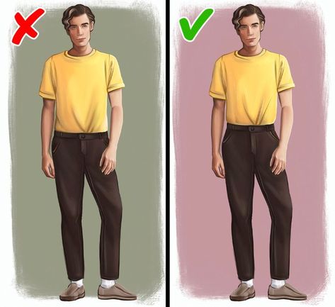 Look Taller And Slimmer, Baggy Clothes, Fits Clothes, Tie Pin, Fashion Tips For Women, 5 Minute Crafts, High Rise Jeans, Women's Style, To Look