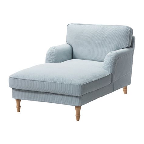 STOCKSUND Chaise IKEA Extra wide and deep armchair with plenty of room for you to sit and relax comfortably. Ikea Bank, Ikea Stocksund, Ikea Armchair, Sofa Bed Armchair, Snuggle Chairs, Ikea Sofa, Cozy Chair, Chaise Lounges, Spare Room