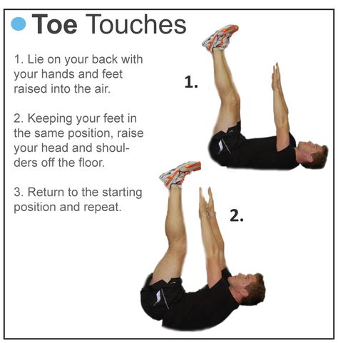 Toe Touches Workout, Toe Touches Exercise, Toe Touches, Tummy Workout, Workout Moves, Stomach Workout, Get In Shape, Healthy Body, Way Of Life