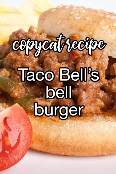 Bell Burger Taco Bell, Copycat Taco Johns Taco Burger, What A Burger Copycat, Taco Bell Bell Beefer Recipe, Taco Bell Meximelt Recipe, Taco Burgers Recipe, Taco Bell Near Me, Tuesday Meals, Taco Bell Copycat Recipes