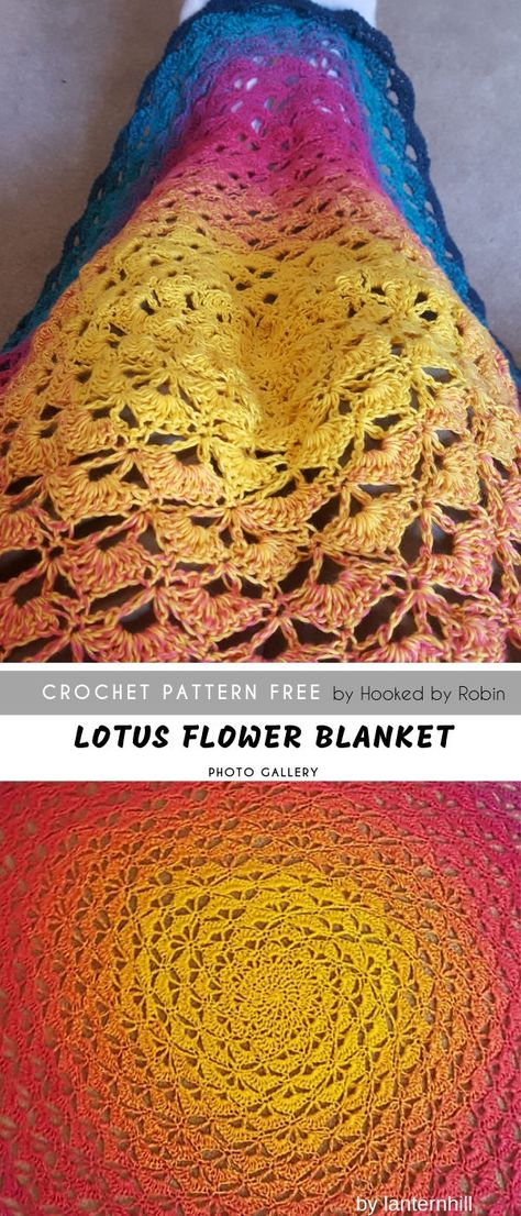 Lotus Flower Crochet Blanket  #crochetpatternsfree  #crochetblanket #throw Crochet Lotus Flower Free Pattern, Lotus Flower Crochet Pattern Free, Lotus Crochet Pattern Flower, Lotus Flower Blanket Crochet Pattern, Crochet Lotus Mandala Pattern, Crochet Chakra Blanket, Crochet Baby Blanket Beginner, Crochet Flower Blanket, Blanket Craft