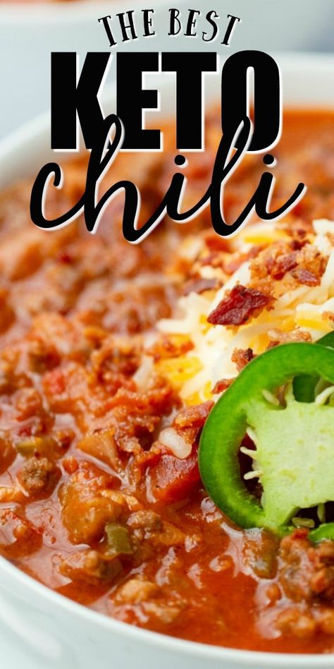 Best Keto Chili, Keto Chili, Low Carb Chili, Chili Ingredients, Low Carb Meal, Boiled Egg Diet Plan, Simple Keto, Hot Italian Sausage, Keto Soup