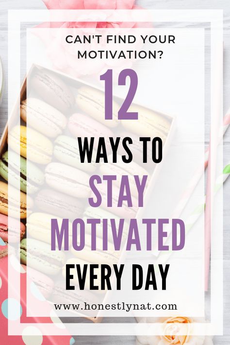 Trying to find your motivation?  It's not always easy to find motivation to work on your business.  Here are 12 ways to stay motivated every day and work towards whatever goals you aim for. #staymotivated #growyourbusiness #motivation How To Find Motivation, Motivation To Work, Ways To Stay Motivated, 52 Reasons, Better Organization, Phone Info, Finding Motivation, Find Motivation, How To Get Motivated