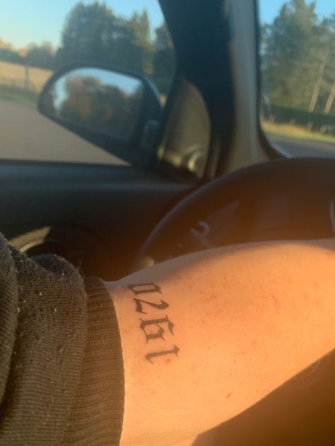 1970 old english number tattoo 1970 Tattoo Number, 1970 Tattoo, Year Tattoo Number, Year Tattoo, Tattoo Number, Back Of Arm Tattoo, Date Tattoos, Number Tattoo, Hand And Finger Tattoos