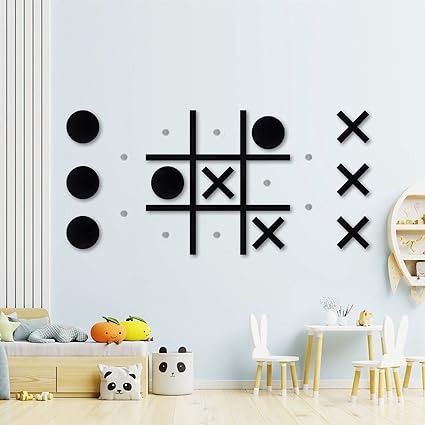 Amazon.com: Magnetic Tic Tac Toe Wall-Mount Game, Game Room Decor,Kids&Adults Indoor Party Game,Modern Wall Decals for Kids Room,Playroom Decals,Classroom&Offices,Best Gift for Family, Friends (no Punching) : Toys & Games Playroom Decals, Culinary Classroom, Indoor Party Games, Modern Wall Decals, Indoor Party, Youth Room, Kids Gift Guide, Kids Wall Decals, Magnetic Wall