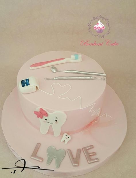 Dental Birthday Cake, Dentist Retirement Cake Ideas, Dentist Cake Ideas Birthday, Dentist Cake Design, Dentist Cake Ideas, Dental Cake Ideas, Birthday Kek, Doctor Birthday Cake, Dental Cake