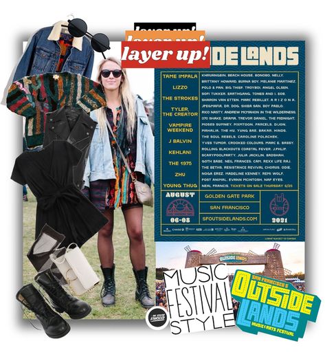 Music Festival Style: Outside Lands SF (7.23.2021) Outfit | ShopLook Outside Lands Outfit, Music Festival Style, Golden Gate Park San Francisco, Festival Fashion Outfit, Angel Olsen, Combat Boots Black, Outside Lands, Music Festival Fashion, Music Festival Outfits