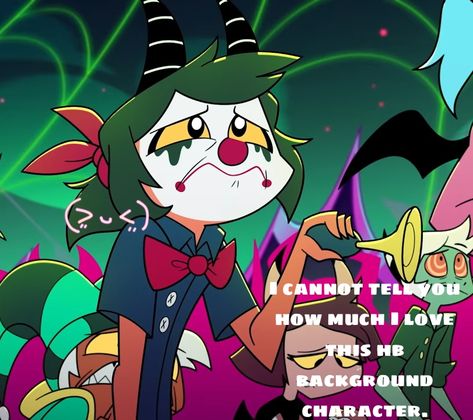 THEY R SOO CUUTTTEEEE!! :DD Hazbin Background, Eclipse Fanart, Cesar Torres, Background Characters, Famous Characters, Hetalia Fanart, Silly Pictures, Hotel Art, Helluva Boss