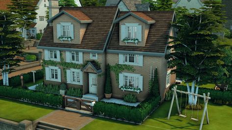 Henford On Bagley, English Countryside Style, Aesthetic Sims, Sims 4 Cottage, Countryside Style, Carter Family, Bay House, Dreamy Room, Sims 4 Houses