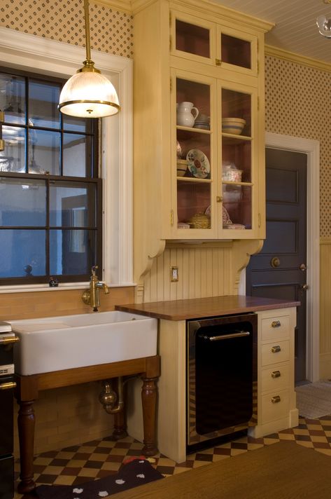 KITCHENS — ZuernerDesign 1910 Kitchen, Kitchen Beams, Cedar Farmhouse, 1930 Kitchen, Rental Remodel, Baking Studio, 1920s Kitchen, 1930s Kitchen, Georgian Houses